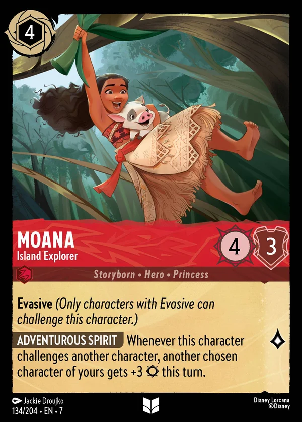 Vaiana - Esploratrice dell'Isola — Disney Lorcana Personaggio card from Archazia's Island