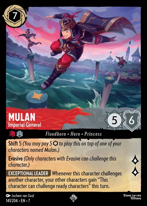 Mulan - Generale Imperiale — Disney Lorcana Personaggio card from Archazia's Island