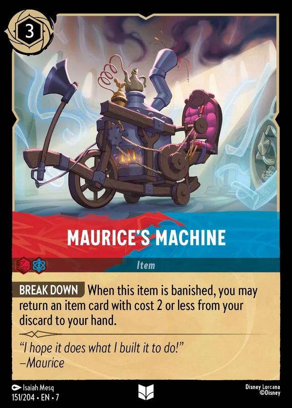 Marchingegno di Maurice — Disney Lorcana Oggetto card from Archazia's Island
