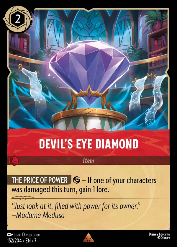 Diamante Occhio del Diavolo — Disney Lorcana Oggetto card from Archazia's Island