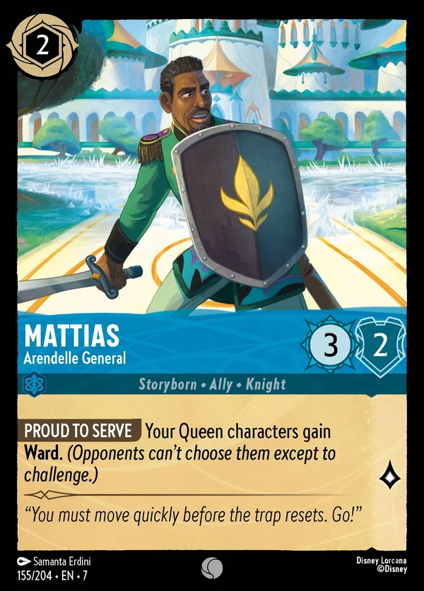 Mattias - Generale di Arendelle — Disney Lorcana Personaggio card from Archazia's Island