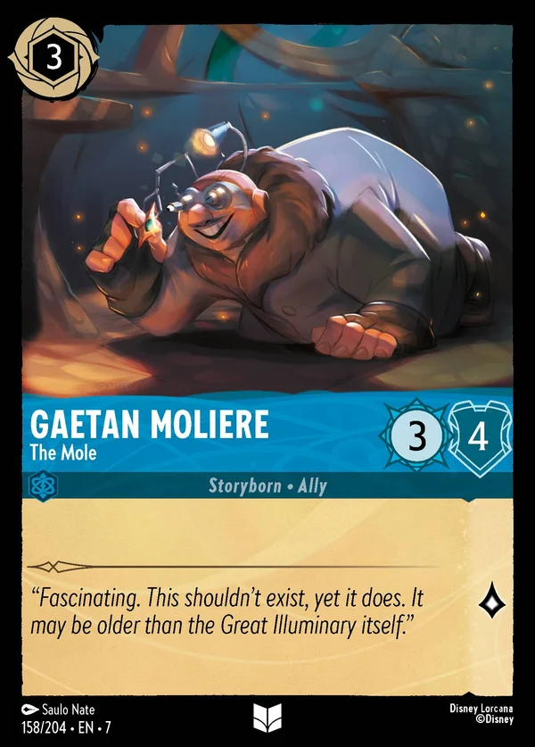 Gaetan Moliere - La Talpa — Disney Lorcana Personaggio card from Archazia's Island
