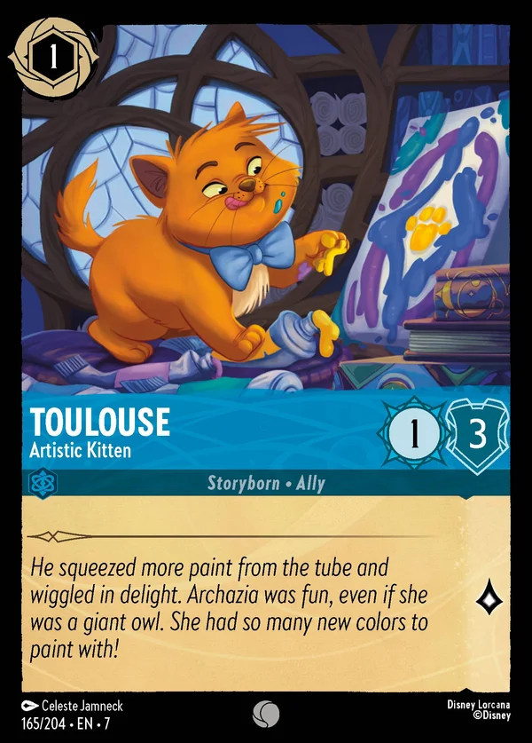 Matisse - Gattino Artistico — Disney Lorcana Personaggio card from Archazia's Island