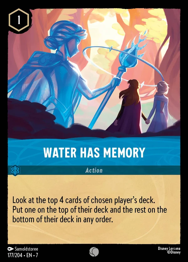 L'Acqua Ha Memoria — Disney Lorcana Azione card from Archazia's Island