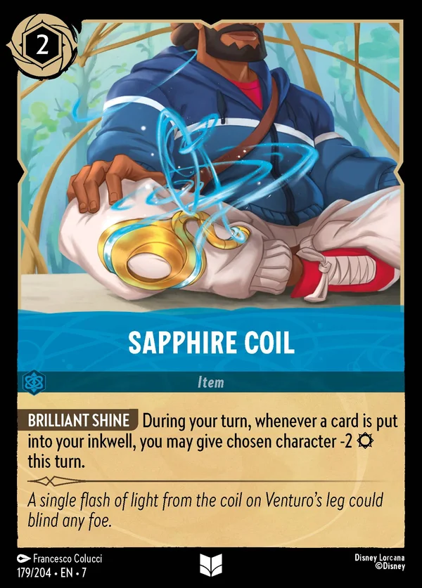 Spira di Zaffiro — Disney Lorcana Oggetto card from Archazia's Island