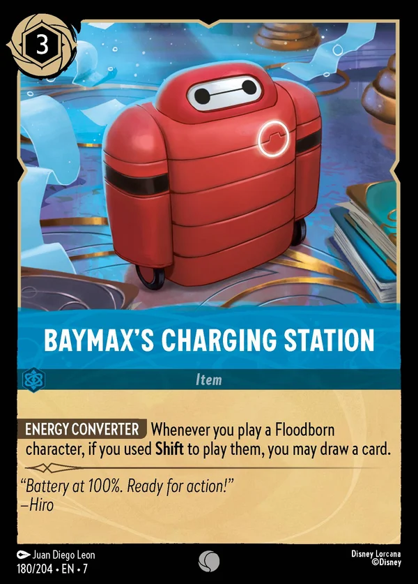 Stazione di Ricarica di Baymax — Disney Lorcana Oggetto card from Archazia's Island