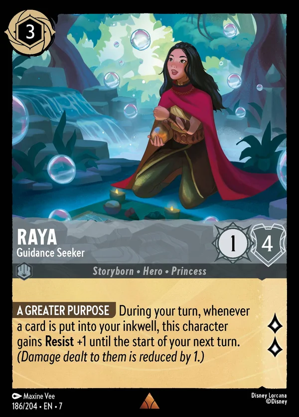 Raya - In Cerca di una Guida — Disney Lorcana Personaggio card from Archazia's Island
