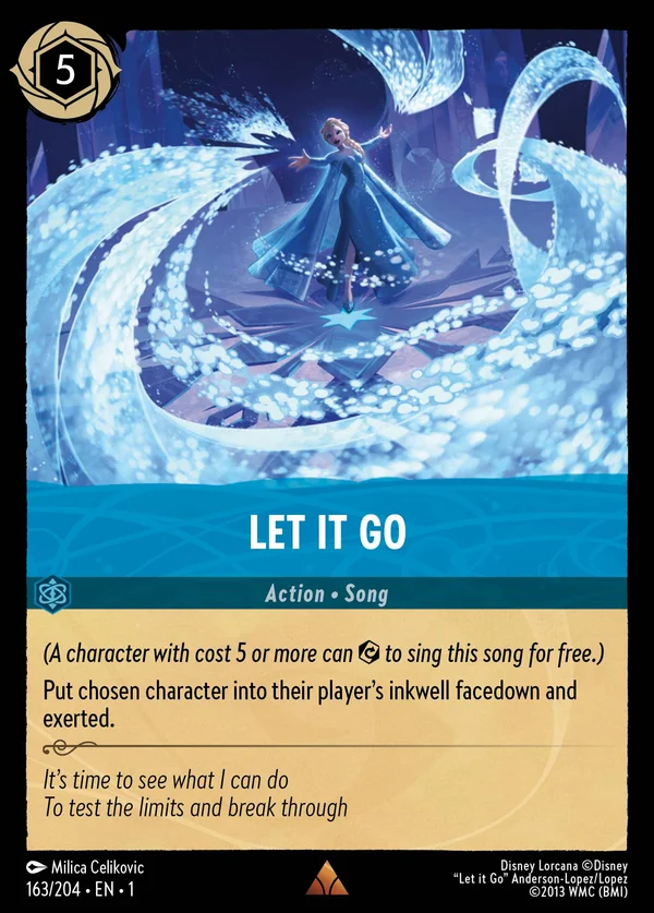 Let It Go — Disney Lorcana Action card from The First Chapter