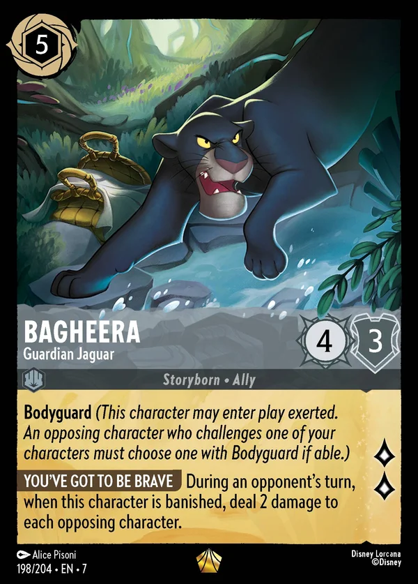 Bagheera - Giaguaro Protettore — Disney Lorcana Personaggio card from Archazia's Island