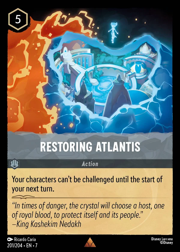 Restoring Atlantis — Disney Lorcana Action card from Archazia's Island