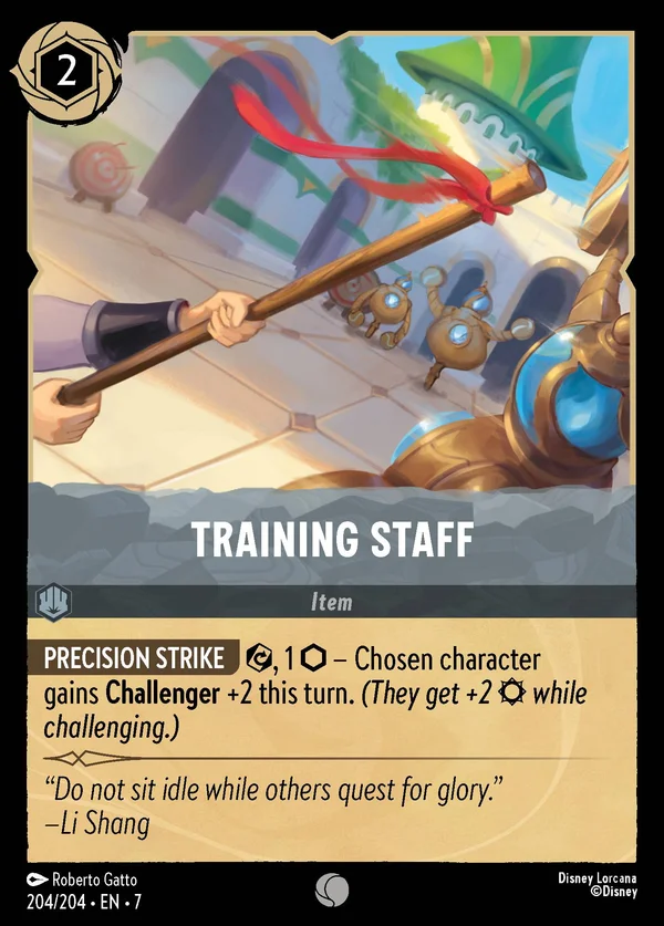 Bastone da Allenamento — Disney Lorcana Oggetto card from Archazia's Island