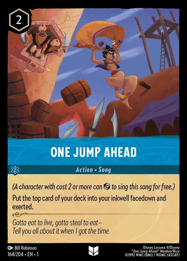 One Jump Ahead — Disney Lorcana Action card from The First Chapter