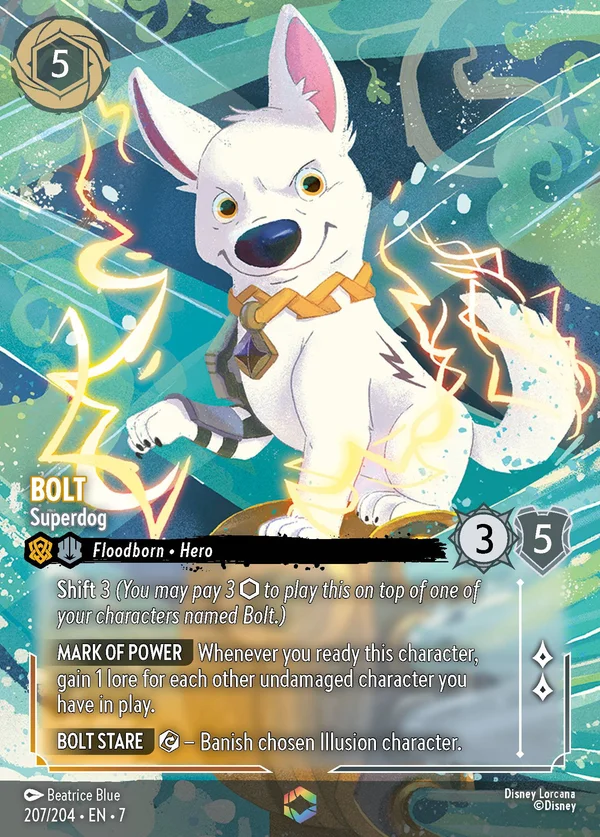 Bolt - Supercane — Disney Lorcana Personaggio card from Archazia's Island