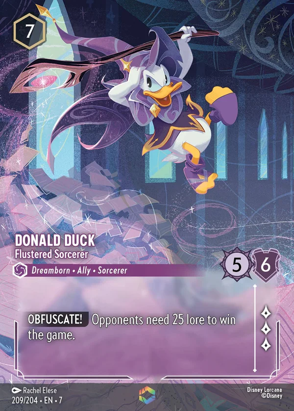 Donald Duck - Flustered Sorcerer — Disney Lorcana Character card from Archazia's Island