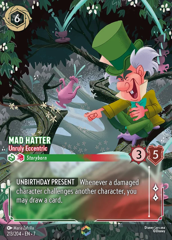Il Cappellaio Matto - Eccentrico Ribelle — Disney Lorcana Personaggio card from Archazia's Island