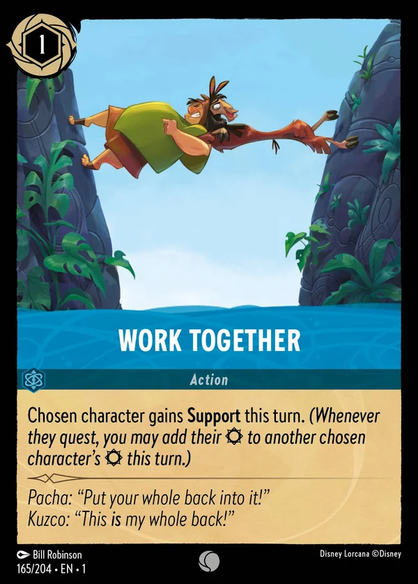 Work Together — Disney Lorcana Action card from The First Chapter