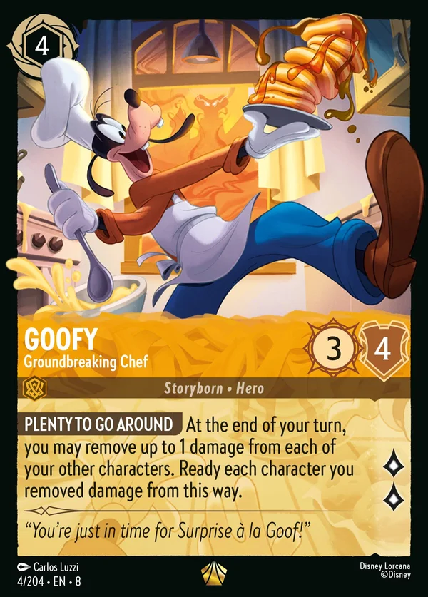 Pippo - Chef Rivoluzionario — Disney Lorcana Personaggio card from The Reign of Jafar