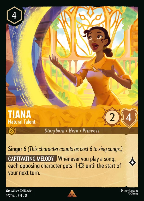 Tiana - Natural Talent — Disney Lorcana Character card from The Reign of Jafar