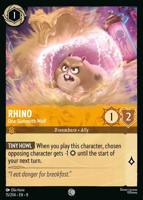 Rhino - One-Sixteenth Wolf — Disney Lorcana Character card from The Reign of Jafar