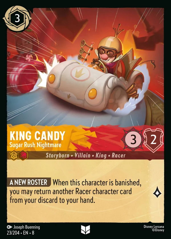 Re Candito - Incubo di Sugar Rush — Disney Lorcana Personaggio card from The Reign of Jafar