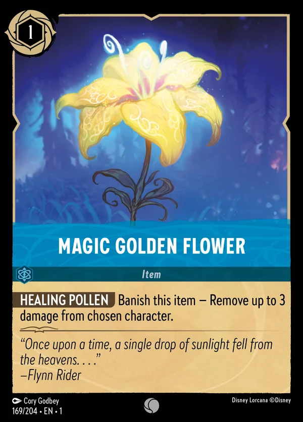 Magic Golden Flower — Disney Lorcana Item card from The First Chapter