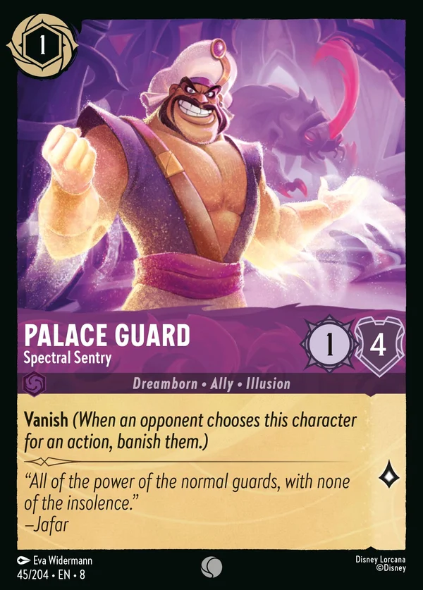 Guardia di Palazzo - Sentinella Spettrale — Disney Lorcana Personaggio card from The Reign of Jafar