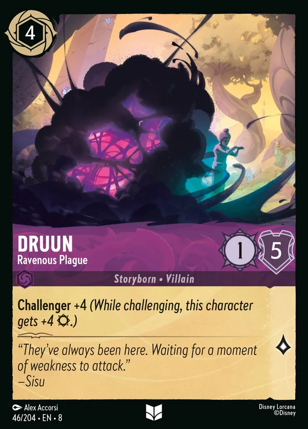 Druun - Flagello Famelico — Disney Lorcana Personaggio card from The Reign of Jafar
