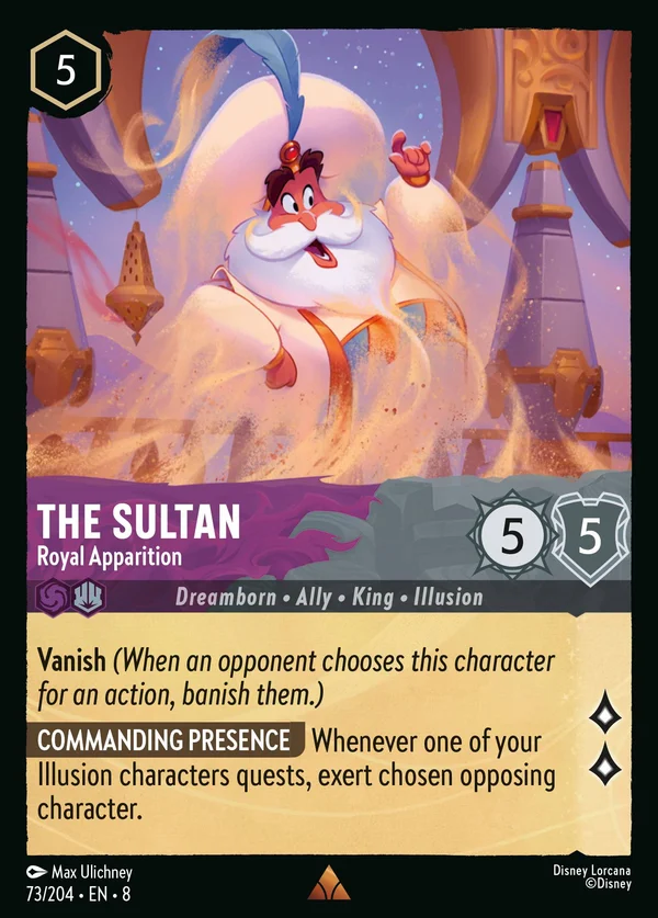 The Sultan - Royal Apparition — Disney Lorcana Character card from The Reign of Jafar