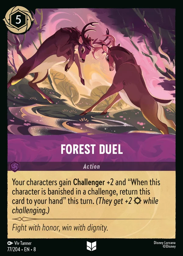 Duello nella Foresta — Disney Lorcana Azione card from The Reign of Jafar