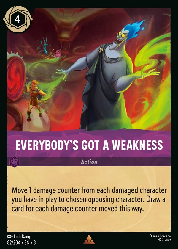 Everybody's Got a Weakness — Disney Lorcana Action card from The Reign of Jafar