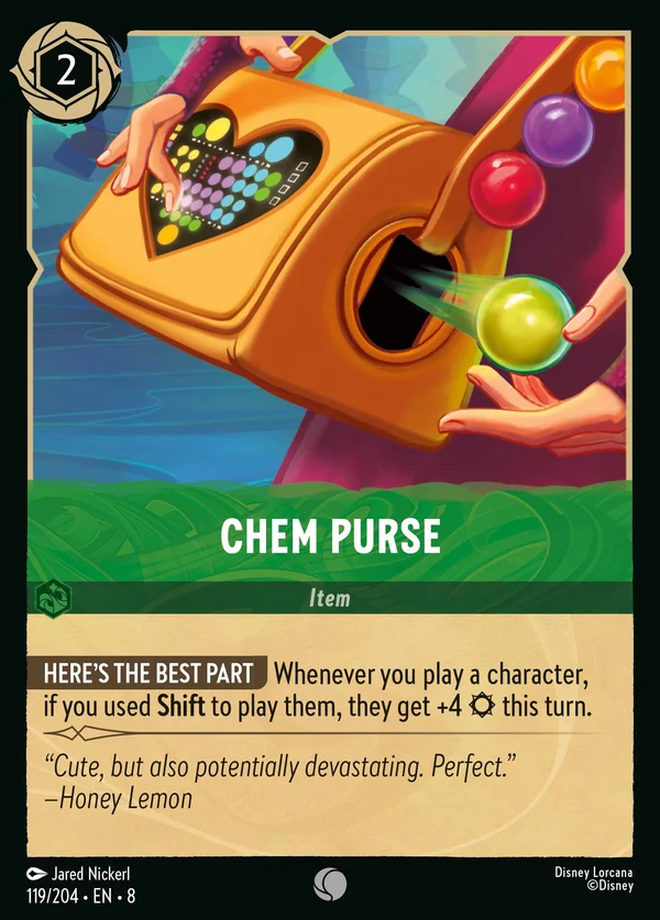 Chem Purse — Disney Lorcana Item card from The Reign of Jafar