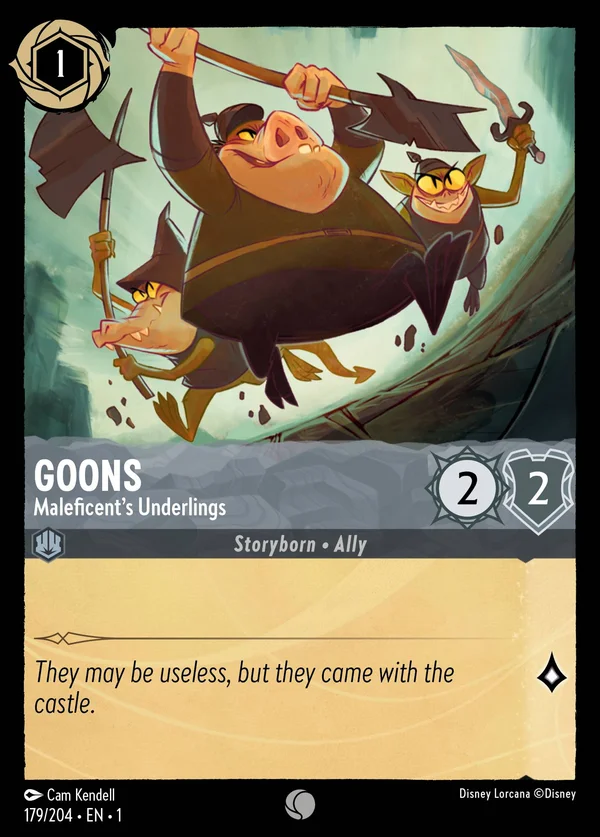 Goons - Maleficent's Underlings — Disney Lorcana Character card from The First Chapter