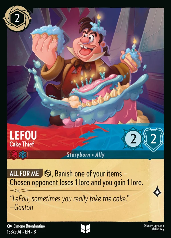 Le Tont - Ladro di Torte — Disney Lorcana Personaggio card from The Reign of Jafar