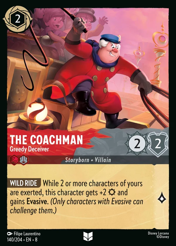 The Coachman - Greedy Deceiver — Disney Lorcana Character card from The Reign of Jafar
