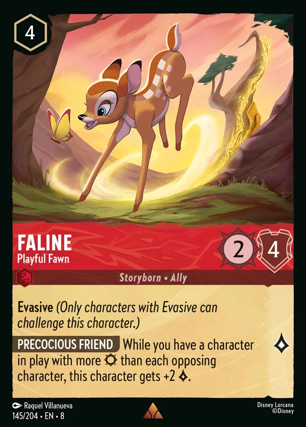 Faline - Cerbiatta Giocosa — Disney Lorcana Personaggio card from The Reign of Jafar
