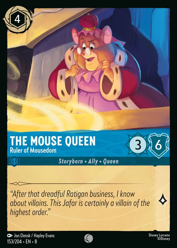 La Regina dei Topi - Governatrice di Tutti i Topi — Disney Lorcana Personaggio card from The Reign of Jafar