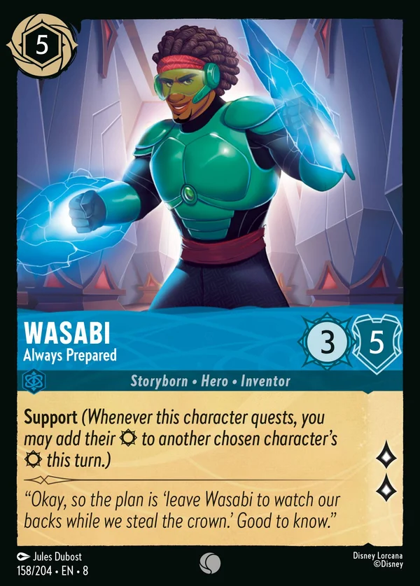 Wasabi - Always Prepared — Disney Lorcana Character card from The Reign of Jafar