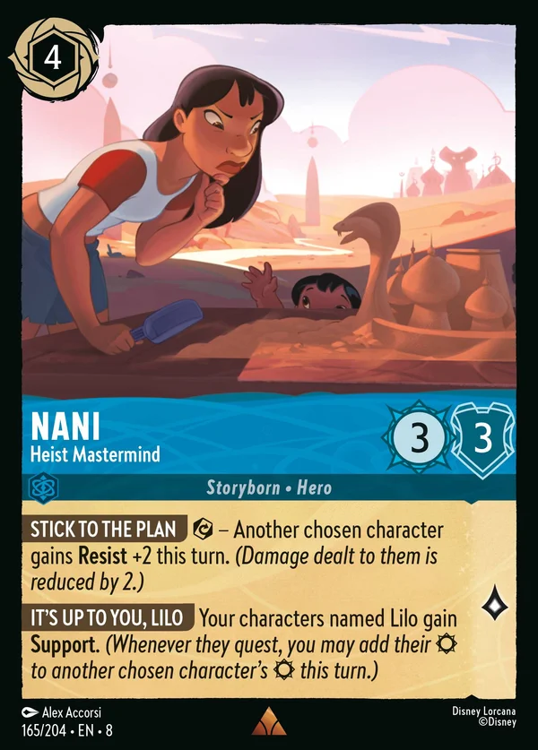 Nani - Ideatrice del Colpo — Disney Lorcana Personaggio card from The Reign of Jafar