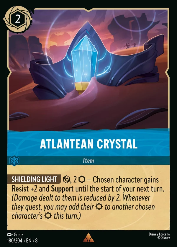 Cristallo Atlantidese — Disney Lorcana Oggetto card from The Reign of Jafar
