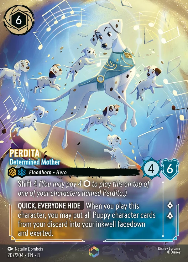 Perdita - Determined Mother — Disney Lorcana Character card from The Reign of Jafar