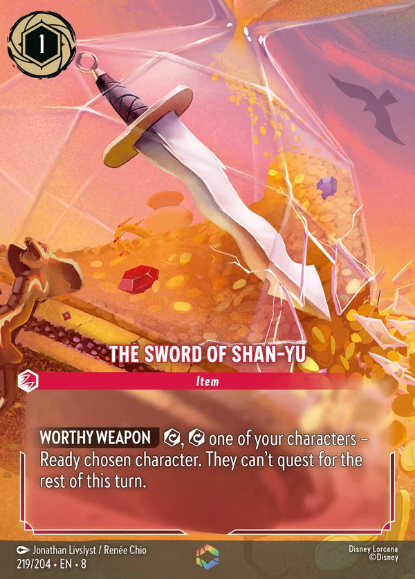 La Spada di Shan-Yu — Disney Lorcana Oggetto card from The Reign of Jafar