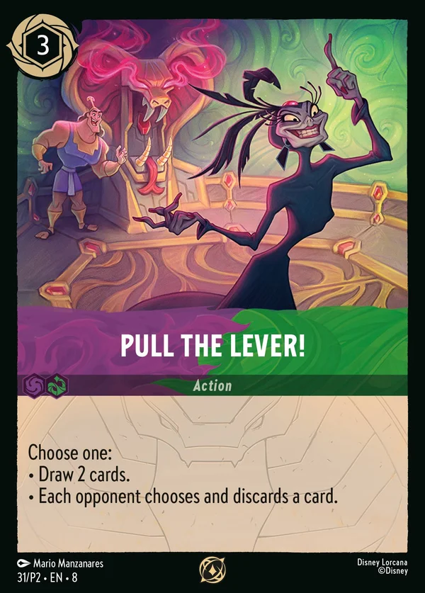 Abbassa la Leva! — Disney Lorcana Azione card from The Reign of Jafar
