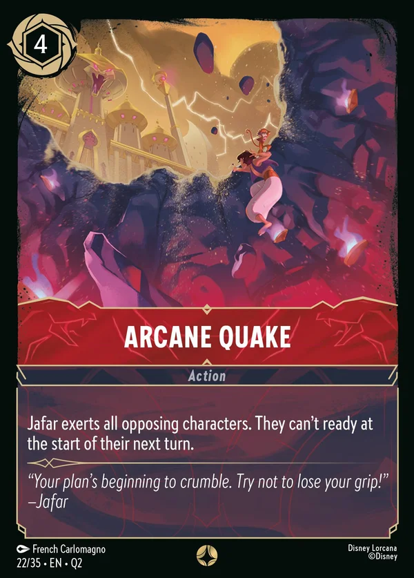 Arcane Quake — Disney Lorcana Action card from Illumineer's Quest: Palace Heist