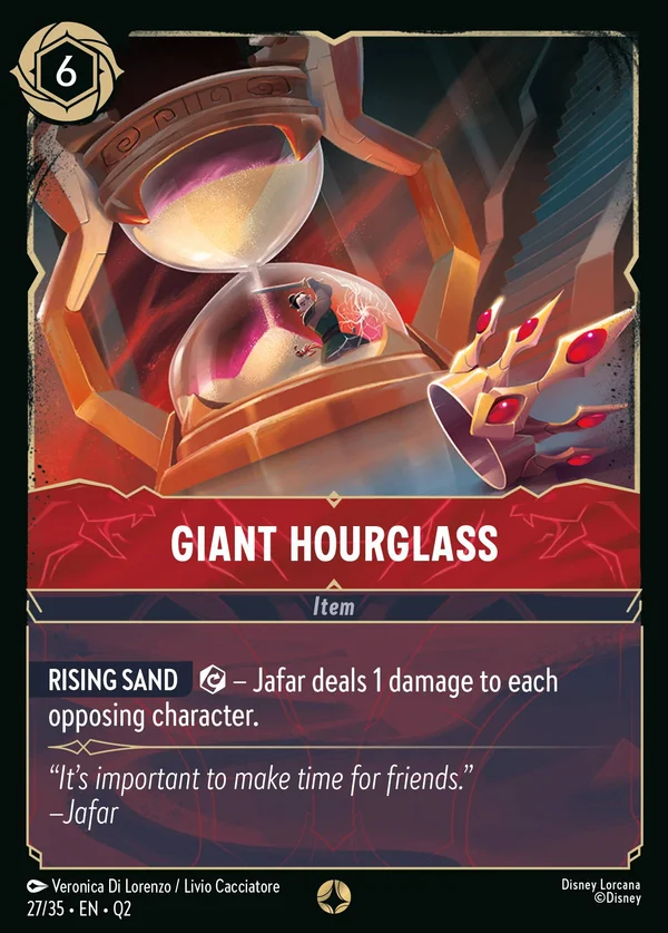 Giant Hourglass — Disney Lorcana Item card from Illumineer's Quest: Palace Heist
