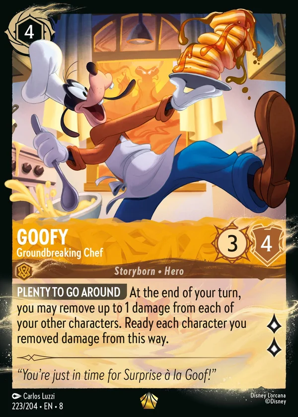 Goofy - Groundbreaking Chef — Disney Lorcana Character card from The Reign of Jafar