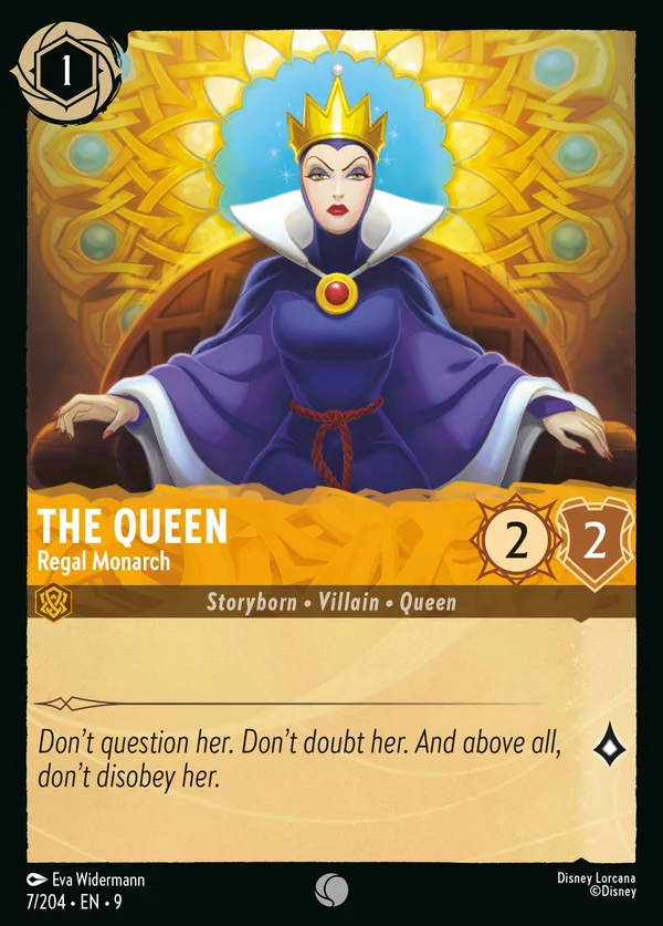 The Queen - Regal Monarch — Disney Lorcana Character card from Fabled