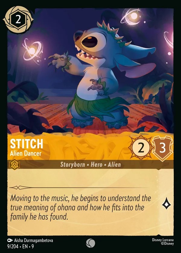 Stitch - Ballerino Alieno — Disney Lorcana Personaggio card from Fabled