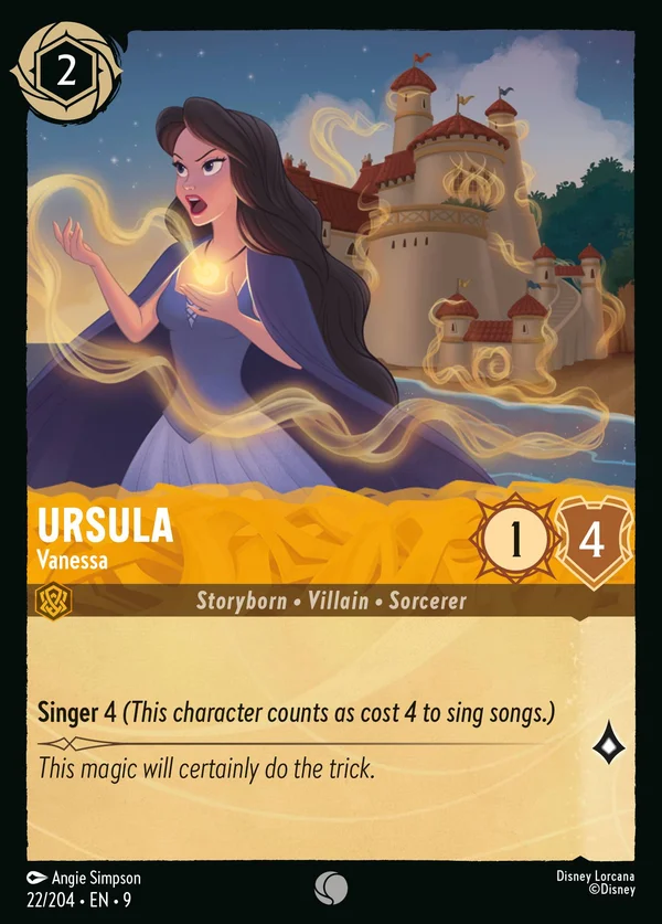 Ursula - Vanessa — Disney Lorcana Personaggio card from Fabled