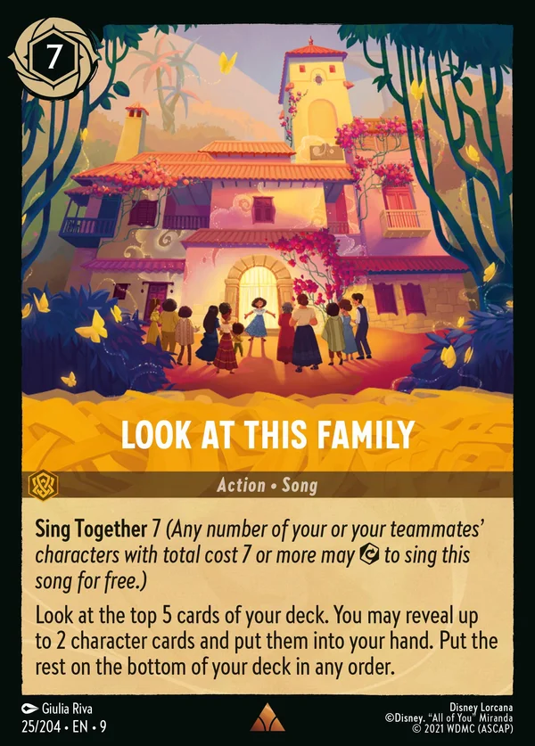 Questa Famiglia — Disney Lorcana Azione card from Fabled