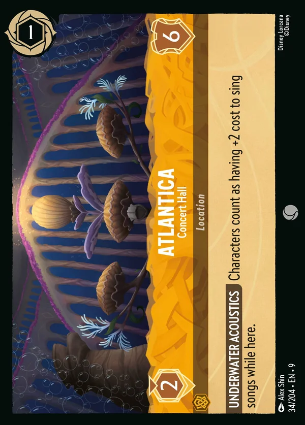 Atlantica - Concert Hall — Disney Lorcana Location card from Fabled